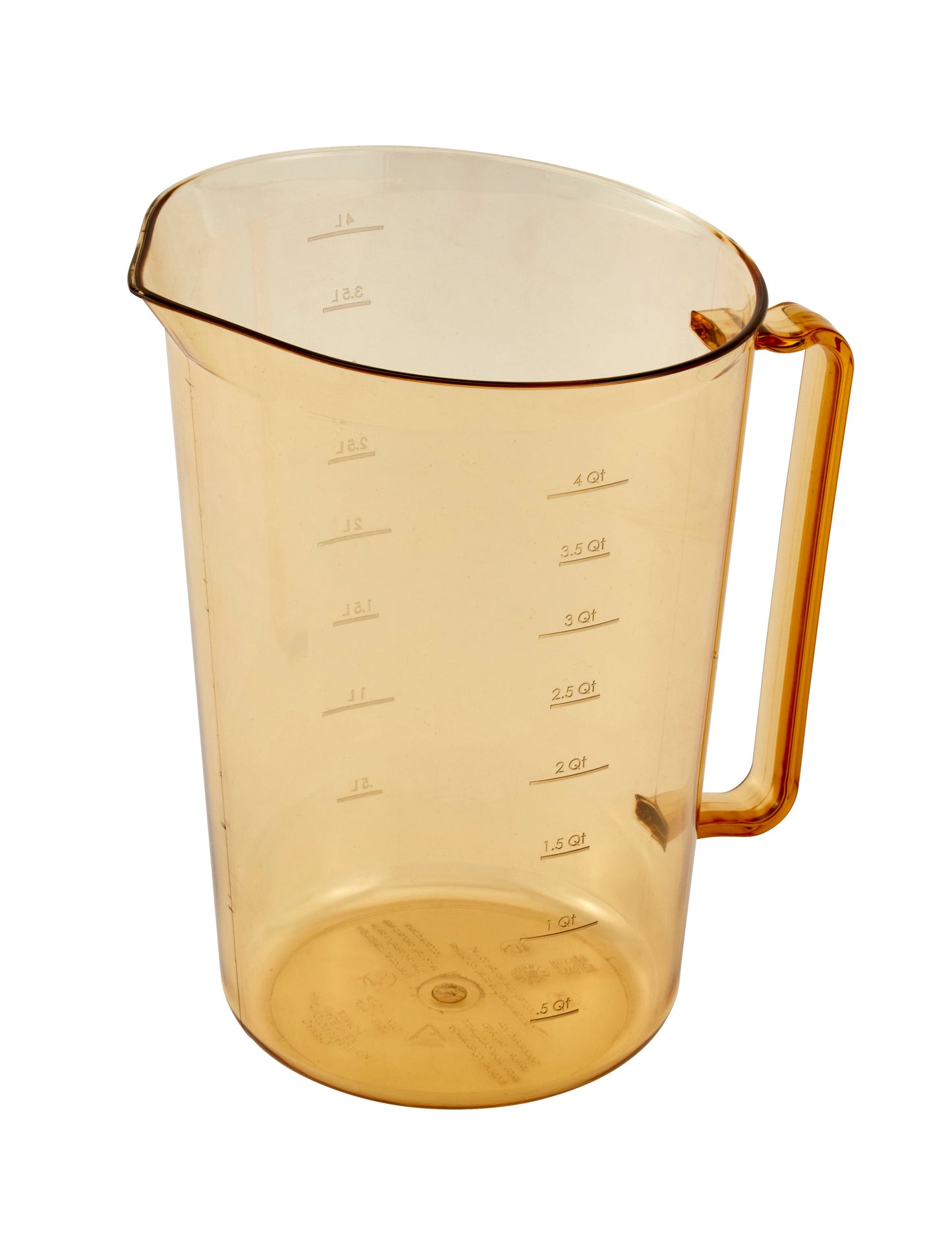 Cambro High Heat Measuring Cup, 4 qt, Amber - 400MCH150