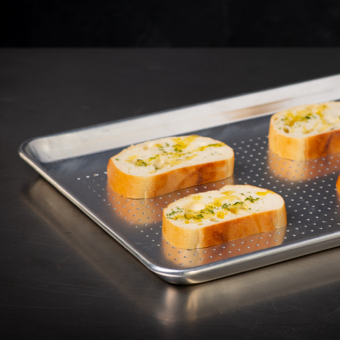 SignatureWares Perforated Bun Pan, Half Size, Aluminum 18 Gauge - 402106