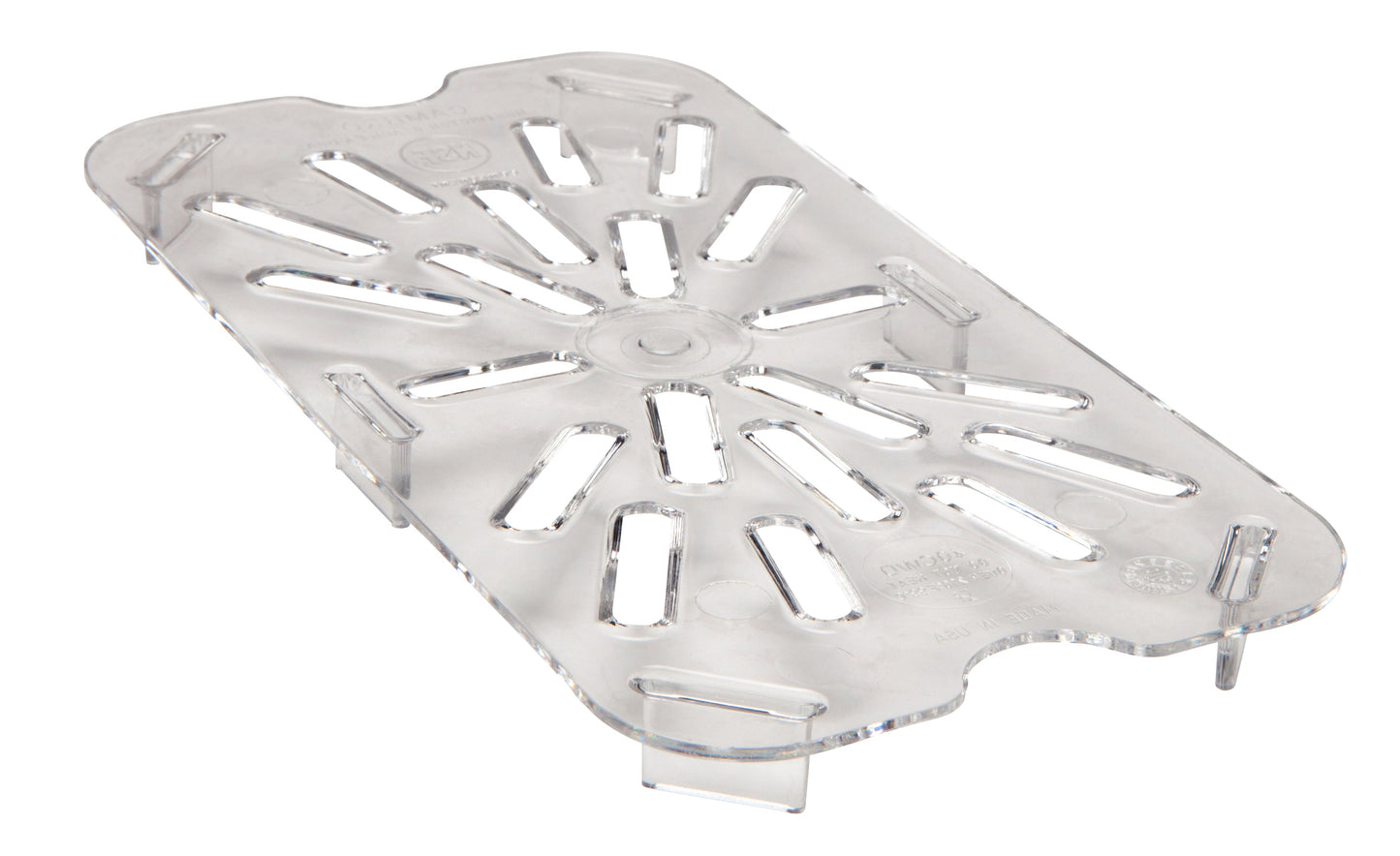 Cambro | Égouttoir pour bac gastronome Camwear, taille 1/4, transparent