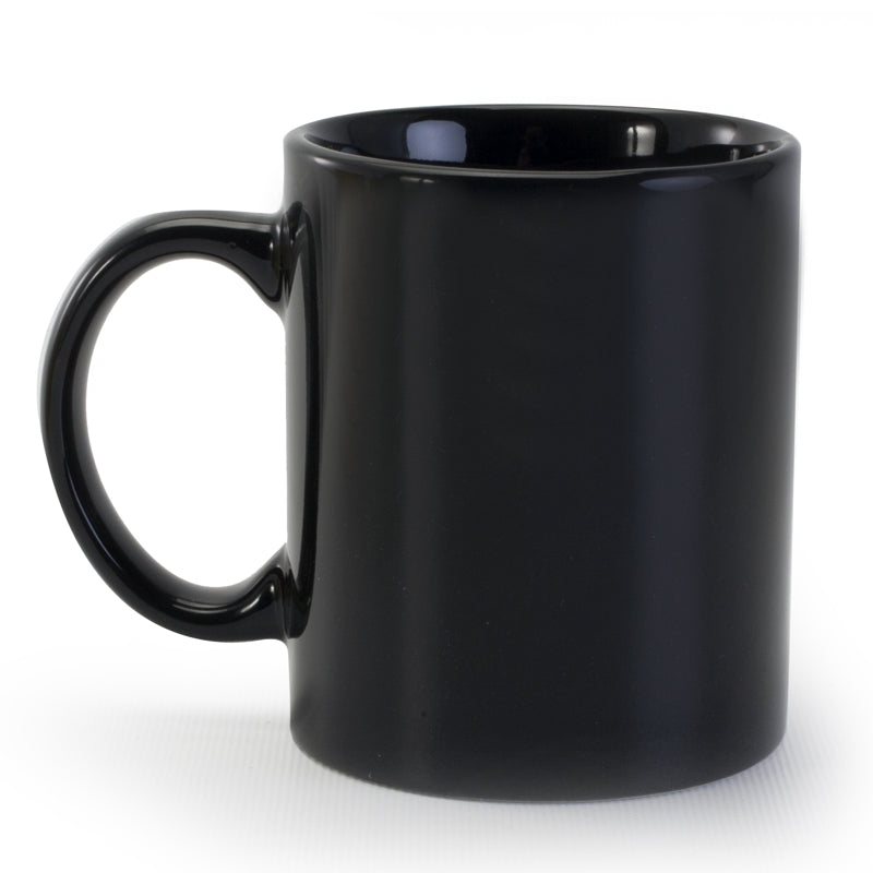 Danesco Mug, 11 oz, Stoneware, Black - 413BK