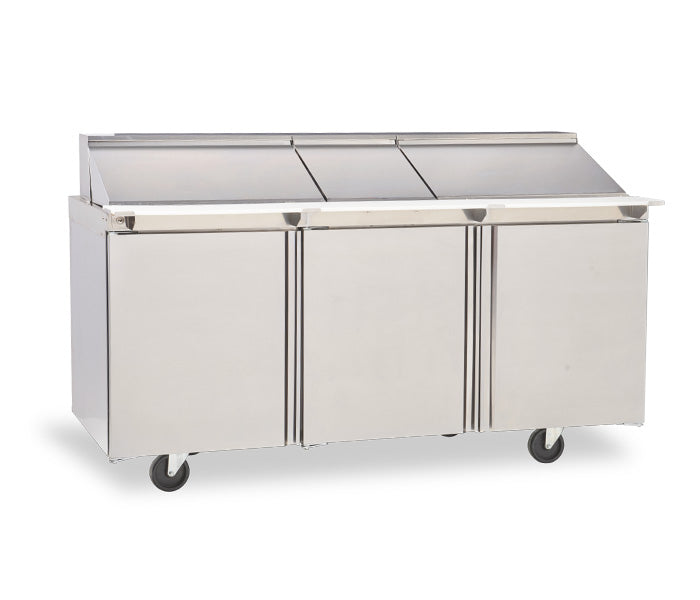Delfield Mega Top Triple Door 30 Pan Prep Station, 72", 115/60/1 - 4472NP-30M