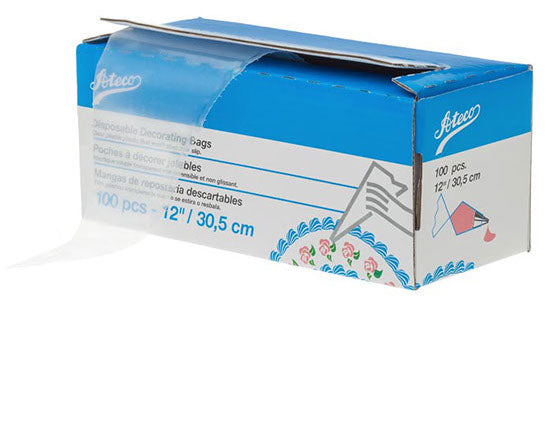 Ateco | Poches à pâtisserie jetables à haute adhérence, 12" (paquet de 100)