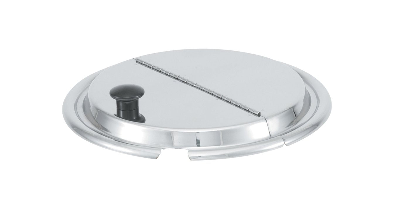 Vollrath Round Hinged Insert Cover with Slot, 7 qt - 47488