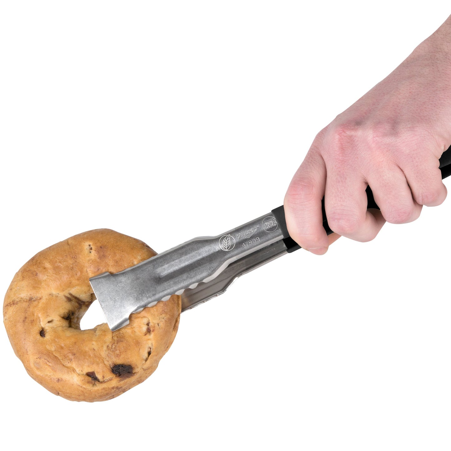 Vollrath VersaGrip Kool Touch One-Piece Tongs, 9.5", Black - 4790920