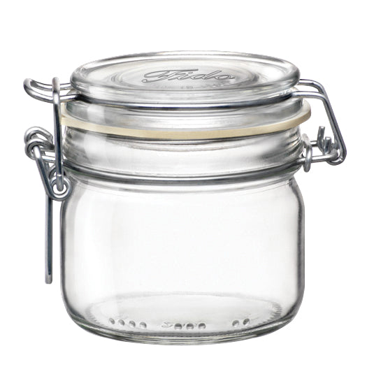 Steelite | Bormioli Pot Fido en verre Rocco avec couvercle à pression, 7,75 oz (paquet de 12)