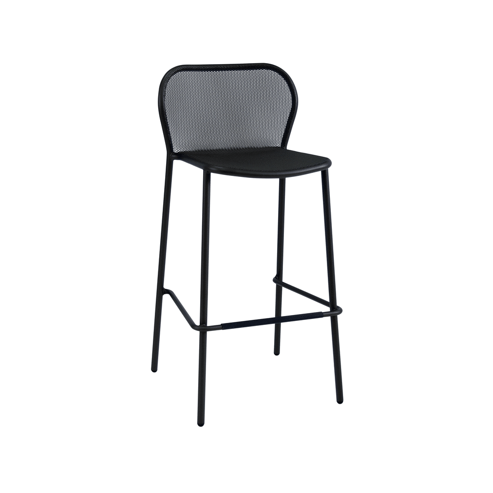 Emu Darwin Bar Stool, Steel, Antique Black Finish (4-pack) - 523-24