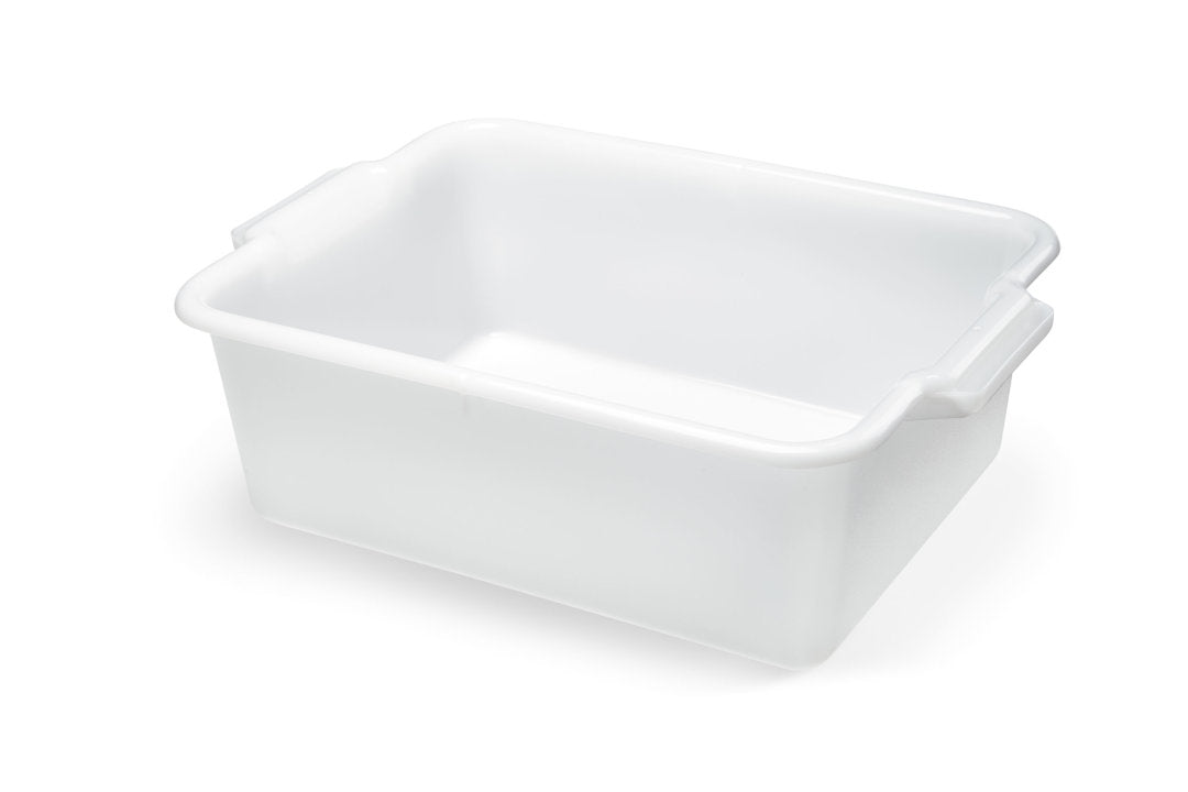 Vollrath Signature Heavy Duty Bus Bin, 20" x 15" x 7", White - 52657