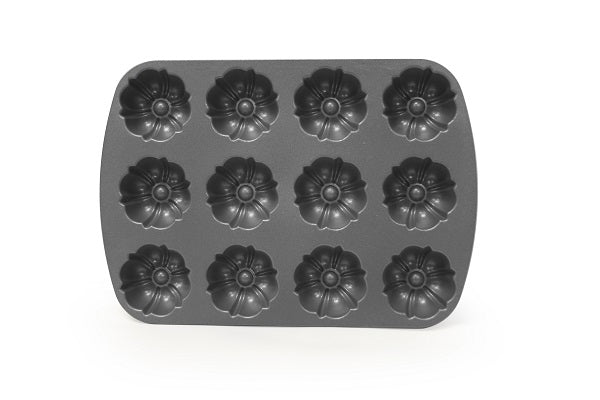 Nordic Ware | Poêle à brownie Bundt, 12 x 1/3 tasse, aluminium moulé, fini commercial