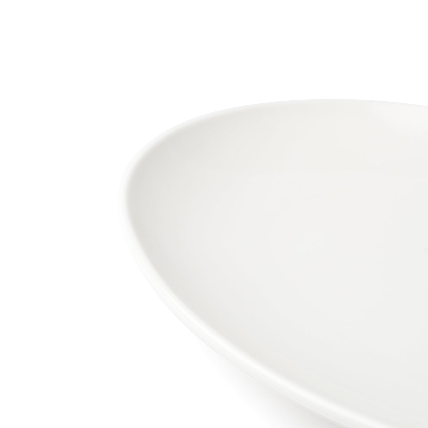 Browne Foundation Oval Coupe Plate, 10" x 7.25", White (12-pack) - 5630115