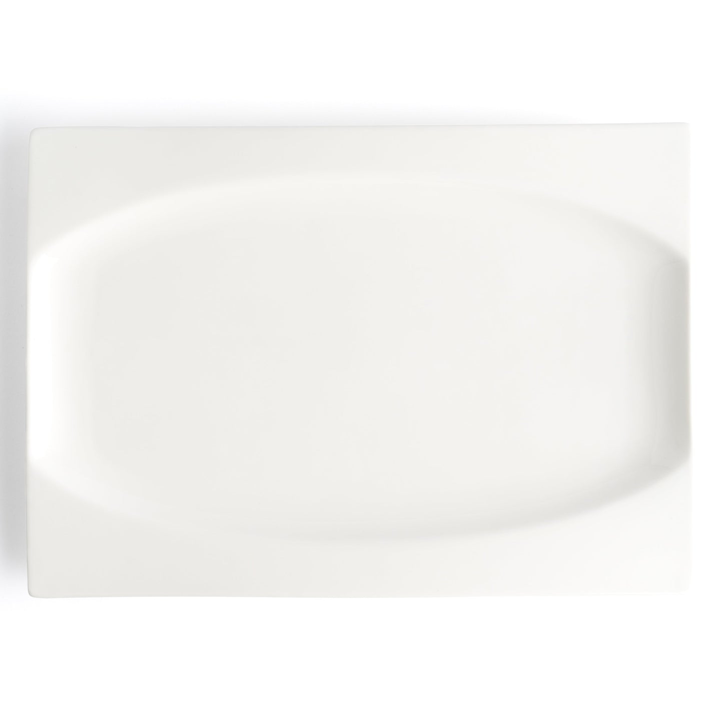 Browne Foundation Rectangular Plate, 12.75" x 9.5", White (12-pack) - 5630186