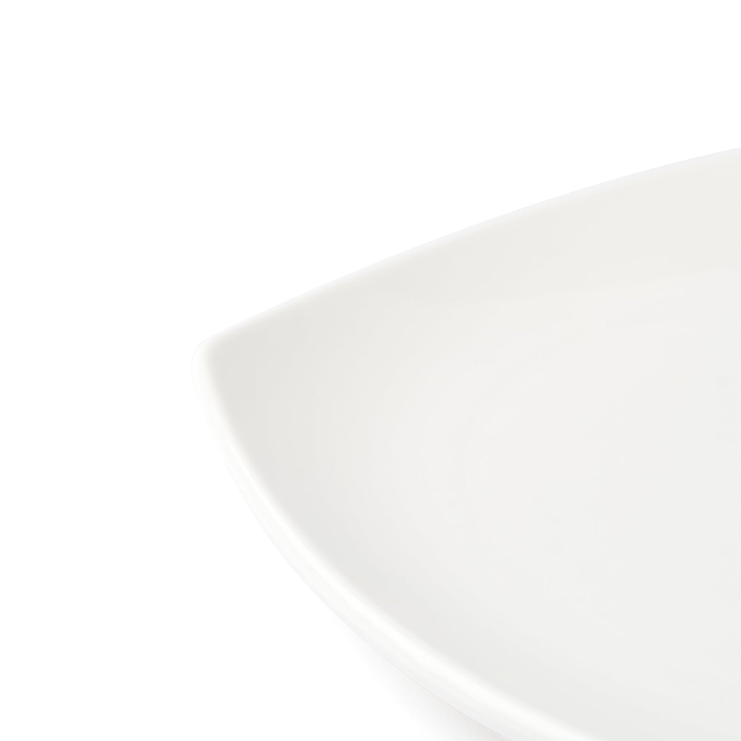 Browne | Assiette carrée arrondie style coupe Foundation, 10", blanche (paquet de 12)