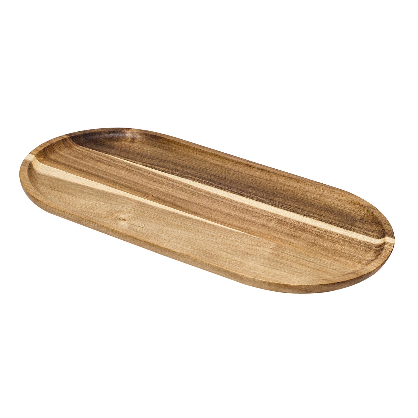 Planche de service ovale Browne, 40,6 cm x 20,3 cm, acacia - 571680