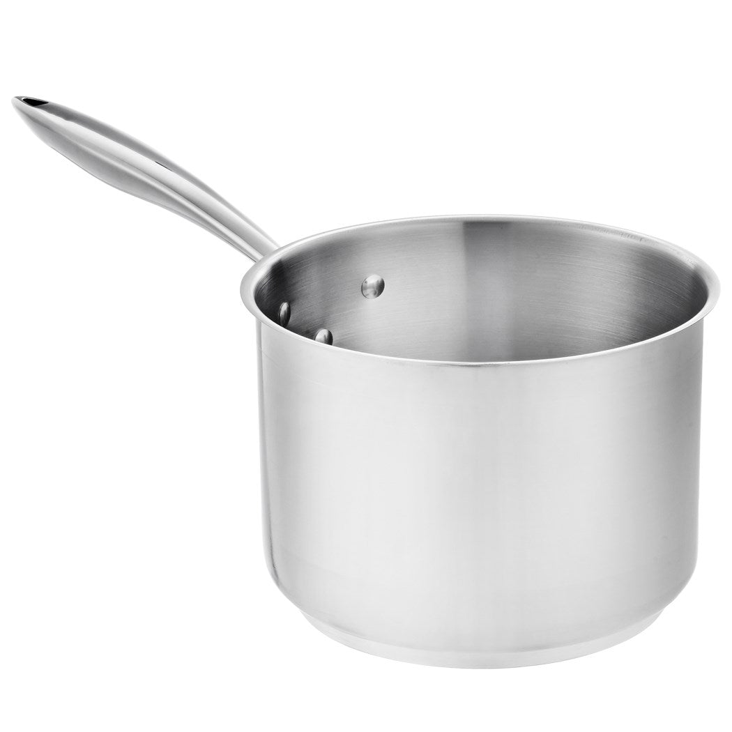 Browne Thermalloy Deep Sauce Pan, 6 qt, Stainless Steel - 5724036