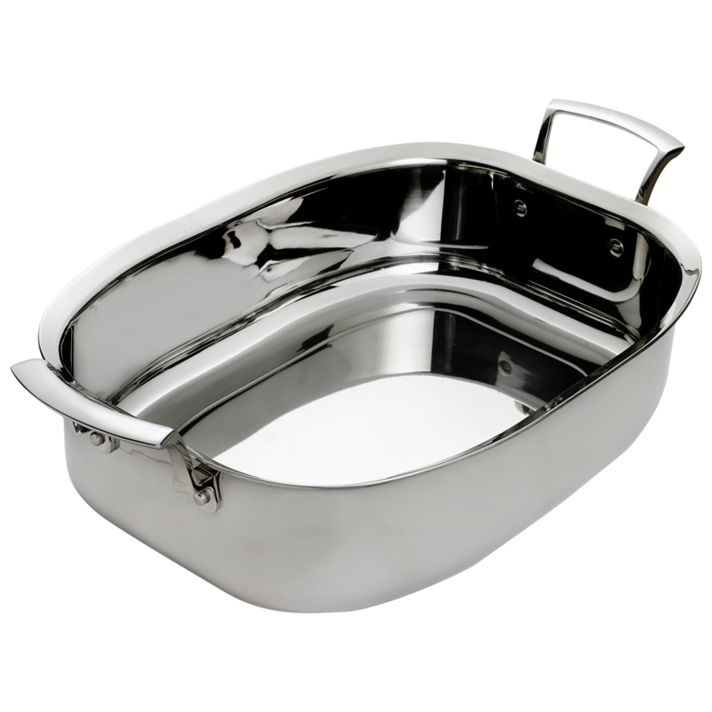 Browne Thermalloy TRI-PLY Deep Roast Pan, 7 qt, Stainless Steel - 5724179