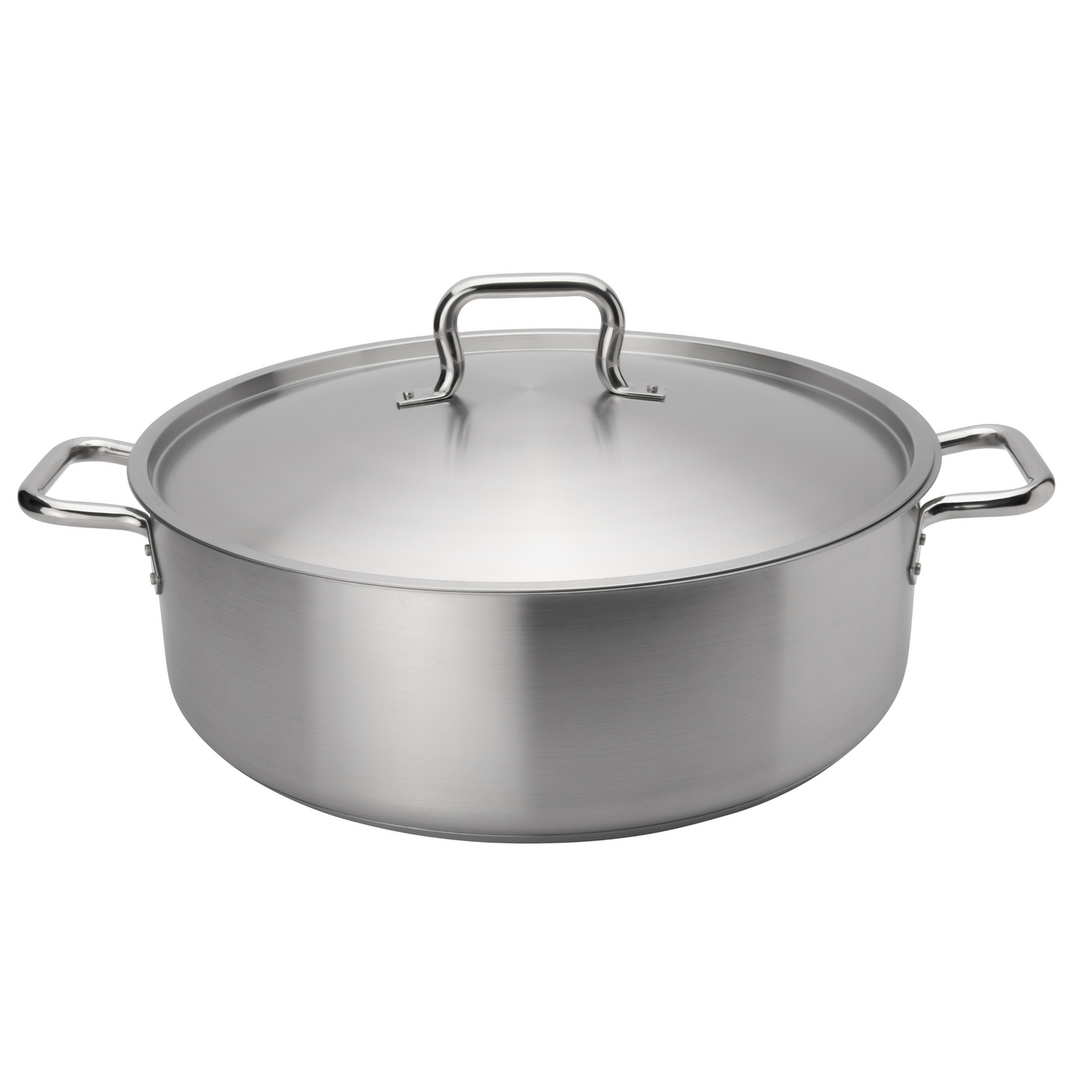 Browne Elements Brazier with Lid, 30 qt, Stainless Steel - 5734030