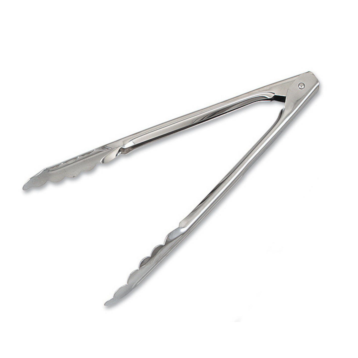 Browne Utility Tongs, 9.5", Stainless Steel Mirror Finish, 1.0mm - 57547