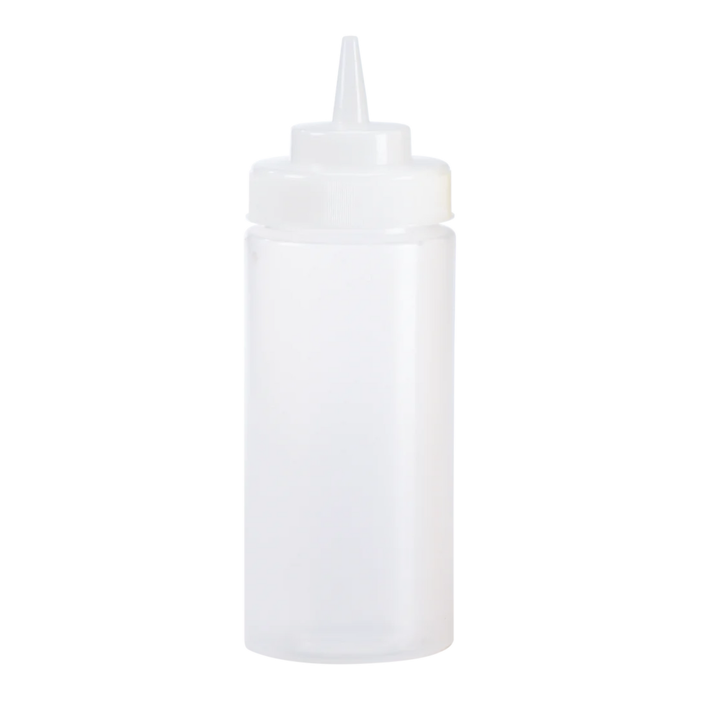 Browne Wide Mouth Squeeze Bottle, 32 oz, Clear (6-pack) - 57803300