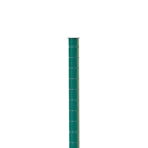 Metro Super Erecta SiteSelect Wire Shelf Post with Adjustable Foot, 63", Metroseal Green Epoxy - 63PK3