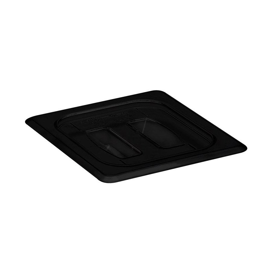 Cambro | Couvercle avec poignée pour bac gastronome Camwear, taille 1/6, noir