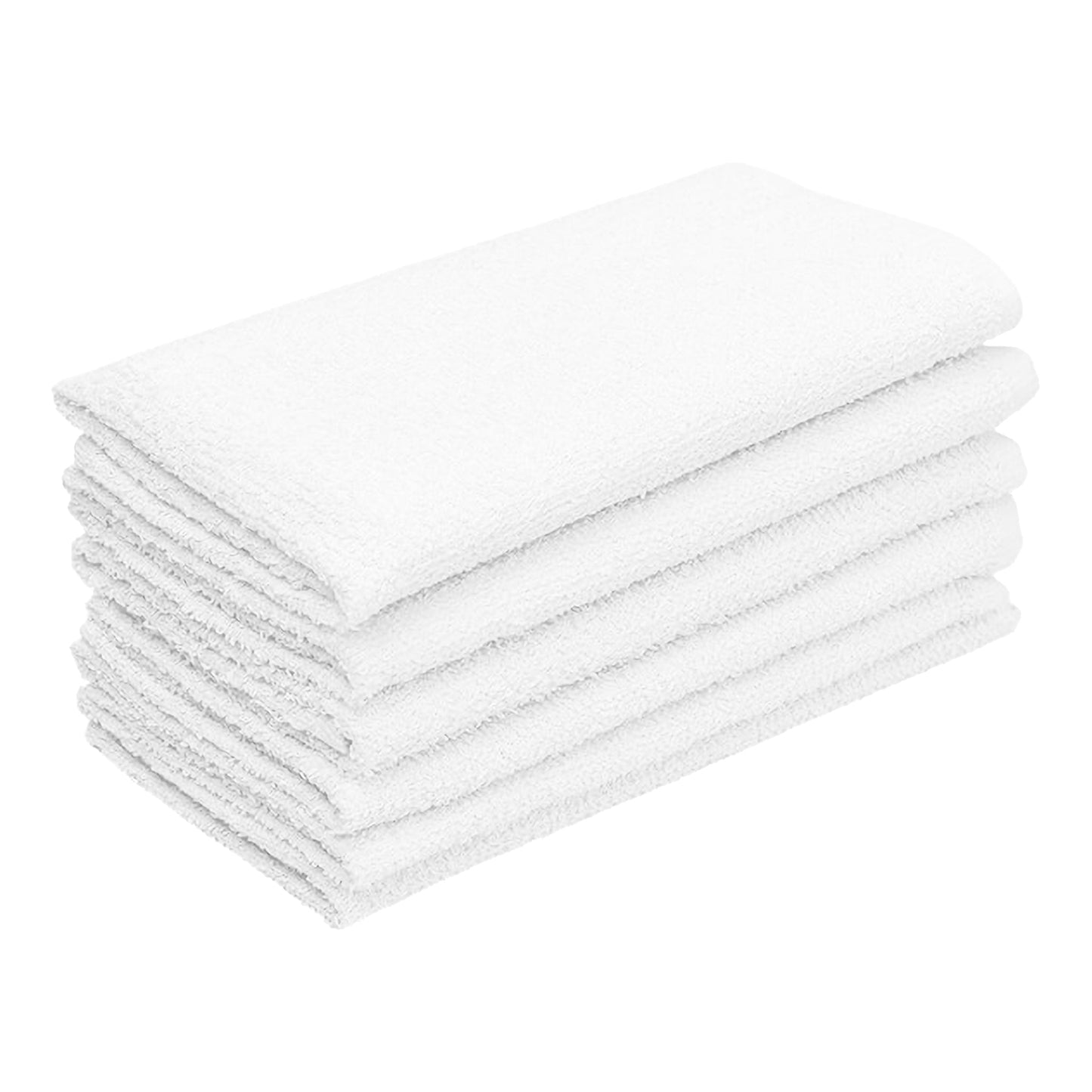 Vista Textiles Bar Wipes, 100% Cotton Full Terry, White (12-pack) - 8646