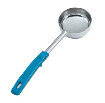 Vollrath Grip N Serve Round Solid Spoodle, Color Coded Handle, 6 oz, Teal - 62177