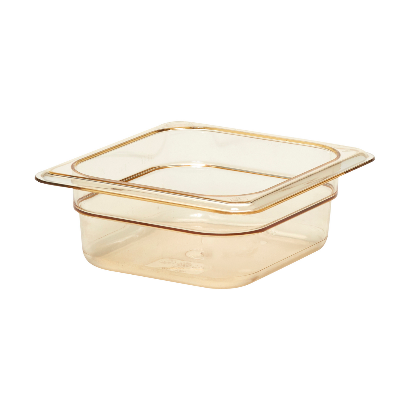 Cambro High Heat 1/6 Size Food Pan, 2.5" Deep, Amber - 62HP150