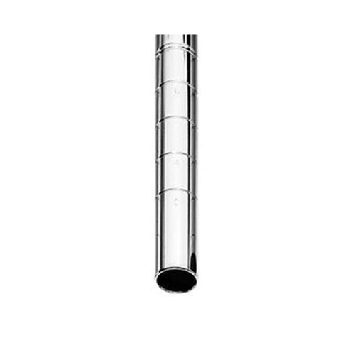 Metro | Super Erecta Poteau d’étagère en fil métallique pour roulette de potence, 86 po, chrome