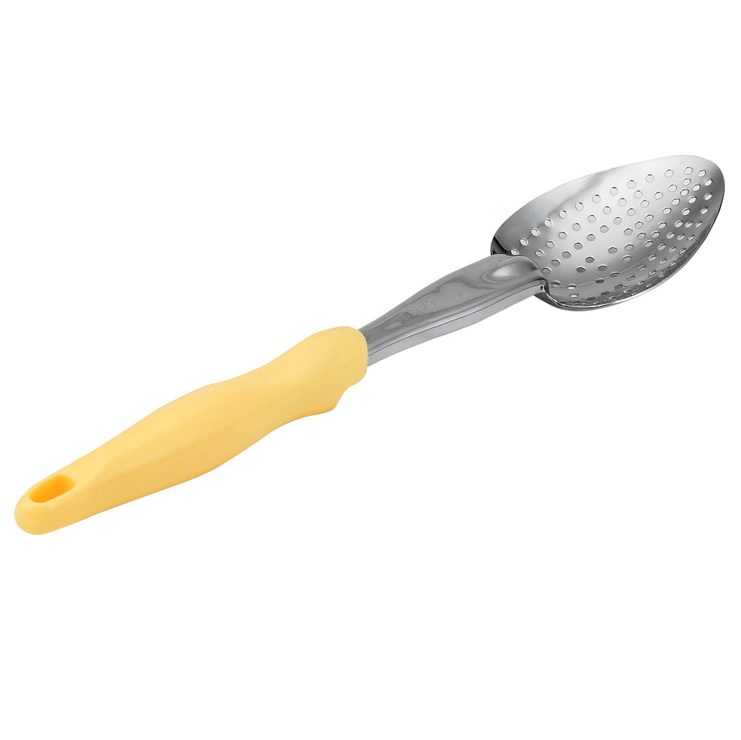 Vollrath Ergo Grip Perforated Basting Spoon, Stainless/Nylon Handle, Yellow, FINAL SALE - 6414250