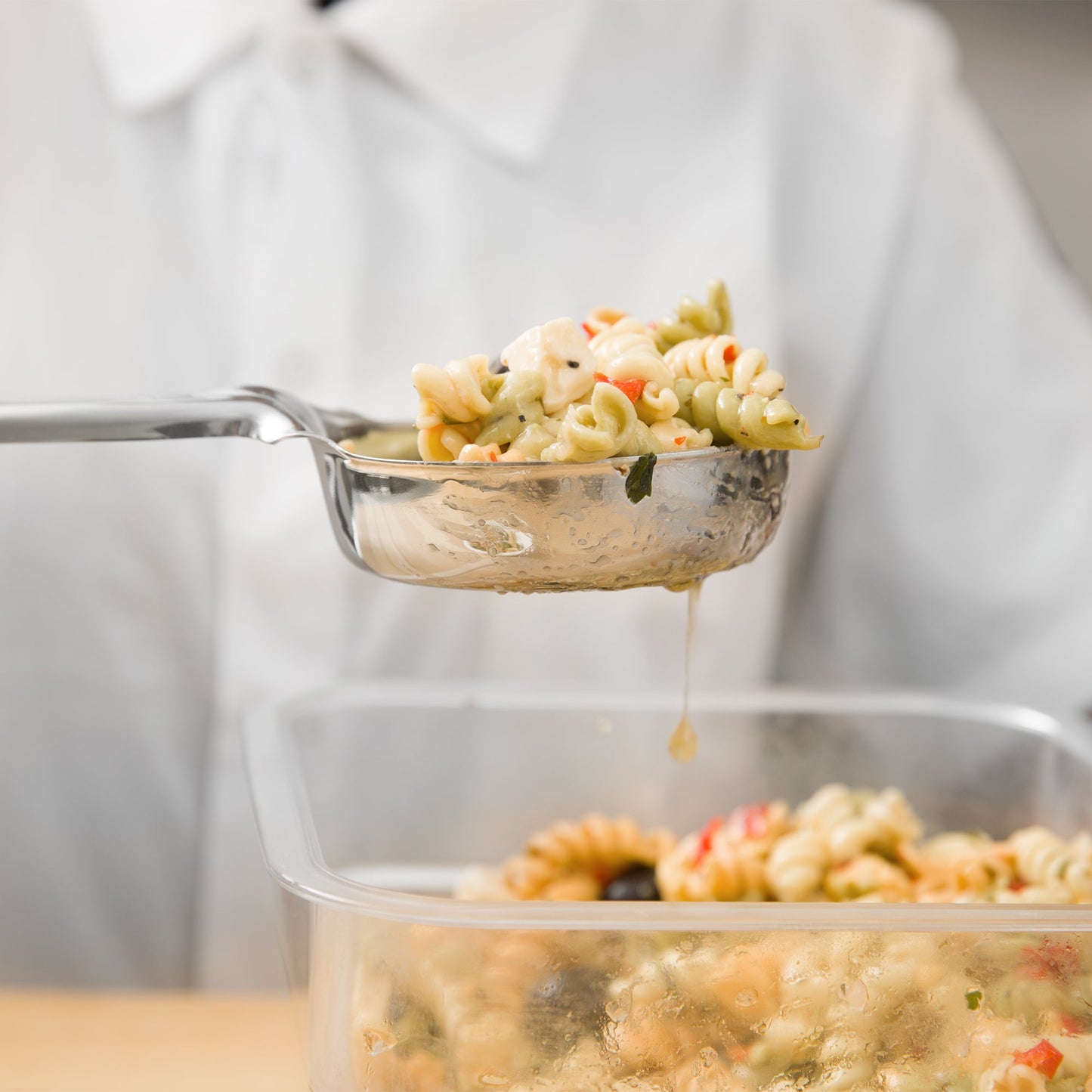 Vollrath Heavy-Duty Color Coded Round Perforated Spoodle, 8 oz, Orange - 6432865