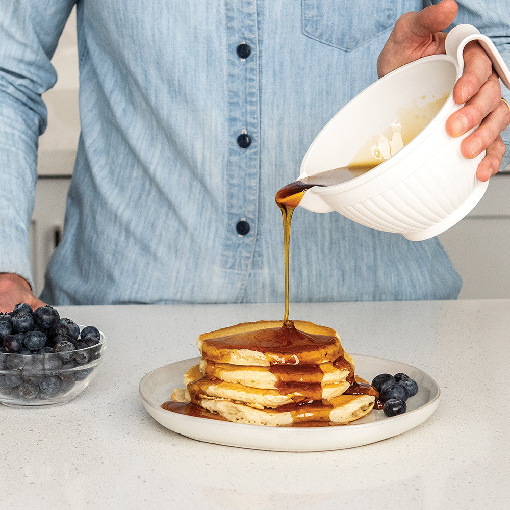 Nordic Ware Microwave Safe Mix and Melt Measuring Cup, 3 Cup, White Plastic - 68920