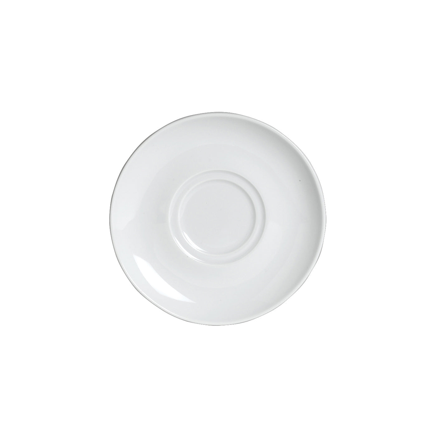 Steelite | Varick Cafe Soucoupe à double puits en porcelaine, 6,25 po (paquet de 12)