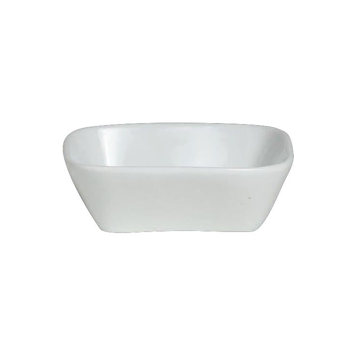 Steelite Café Porcelain Square Ramekin, 5 1/2 oz, White (36-pack) - 6900E568