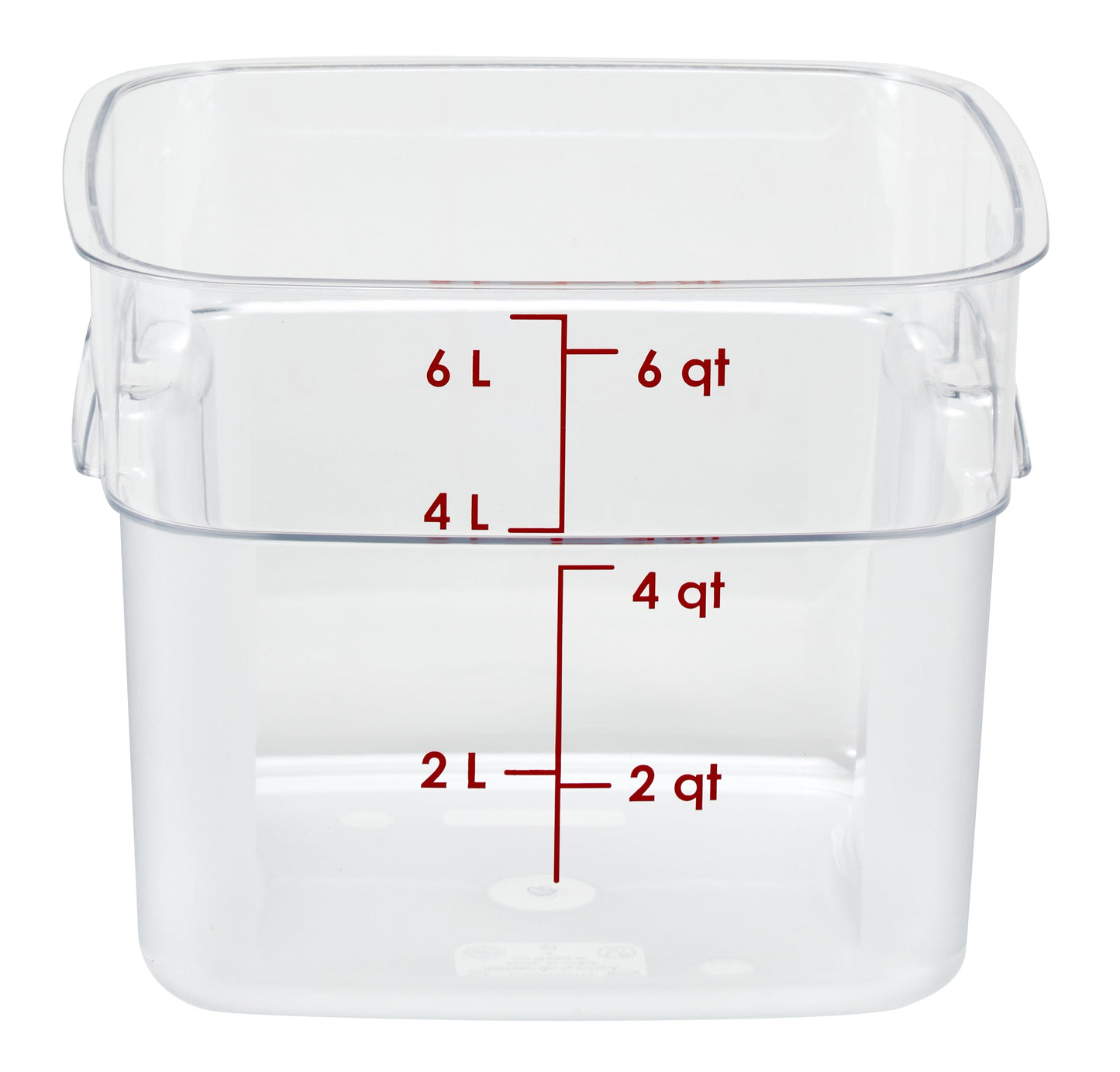 Cambro | Contenant de rangement CamSquare FreshPro, 6 pintes, transparent