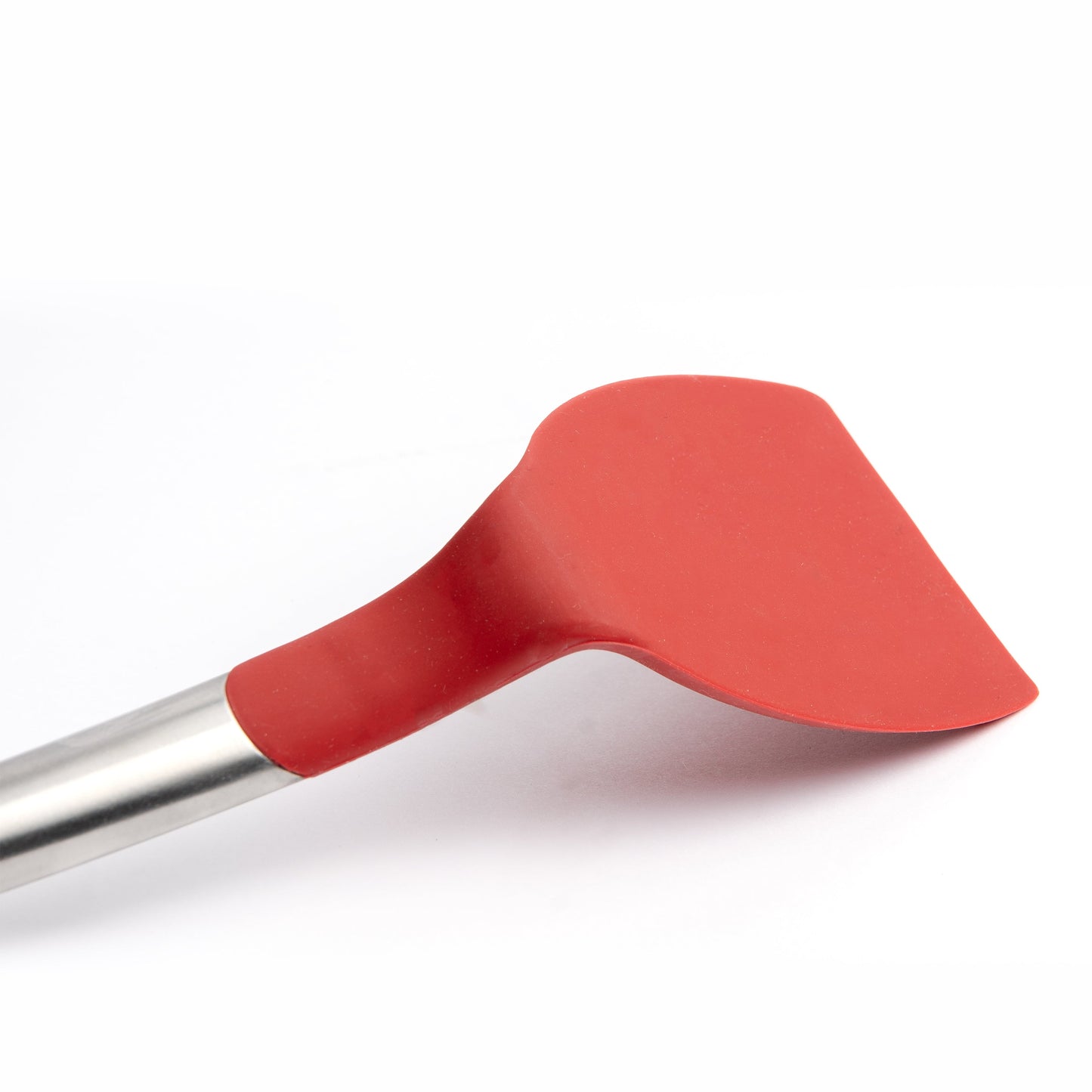 Cuisipro | Retourneur wok en silicone, 12,5 po, acier inoxydable/rouge