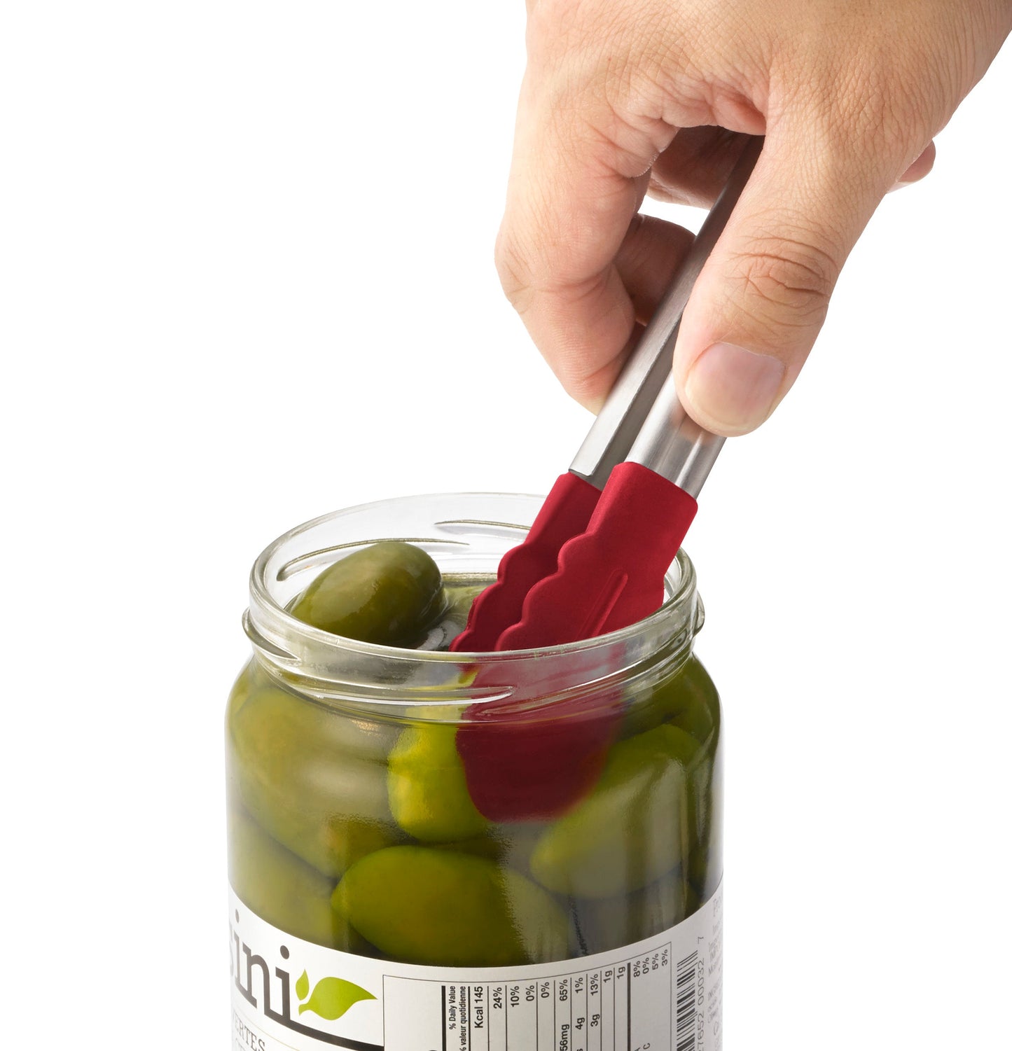 Cuisipro | Mini pinces Piccolo en silicone, 7 po, rouge