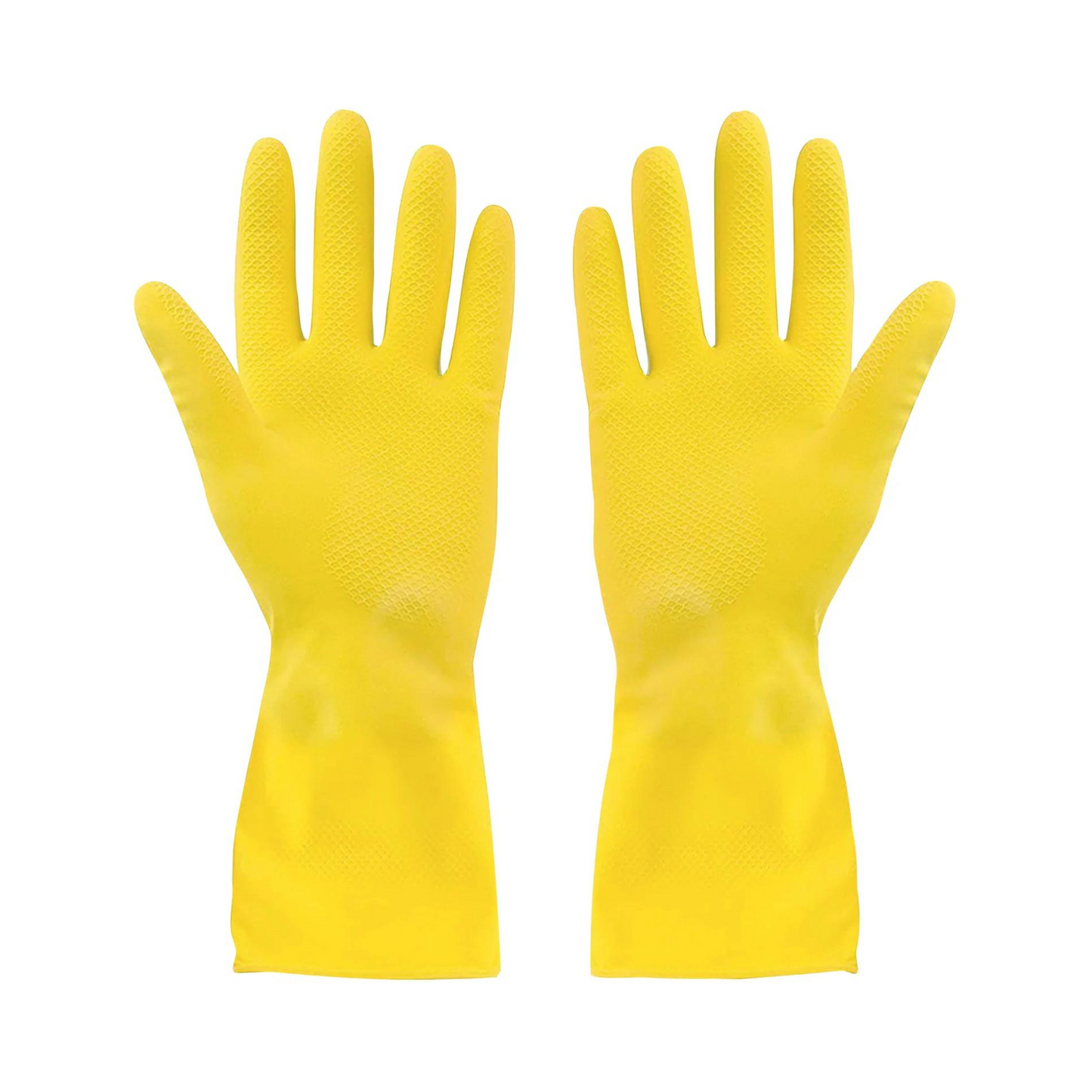 Globe Rubber Gloves, Flocklined, XLarge, Yellow (1 pair) - 7772