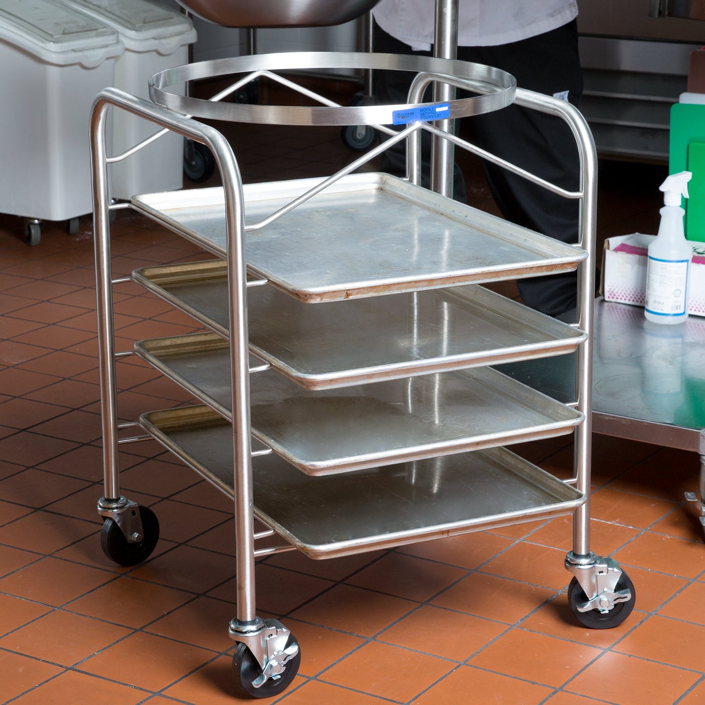 Vollrath | Support de bol mobile de 30 pintes avec roulettes et glissières de plateau, acier inoxydable, VENTE FINALE