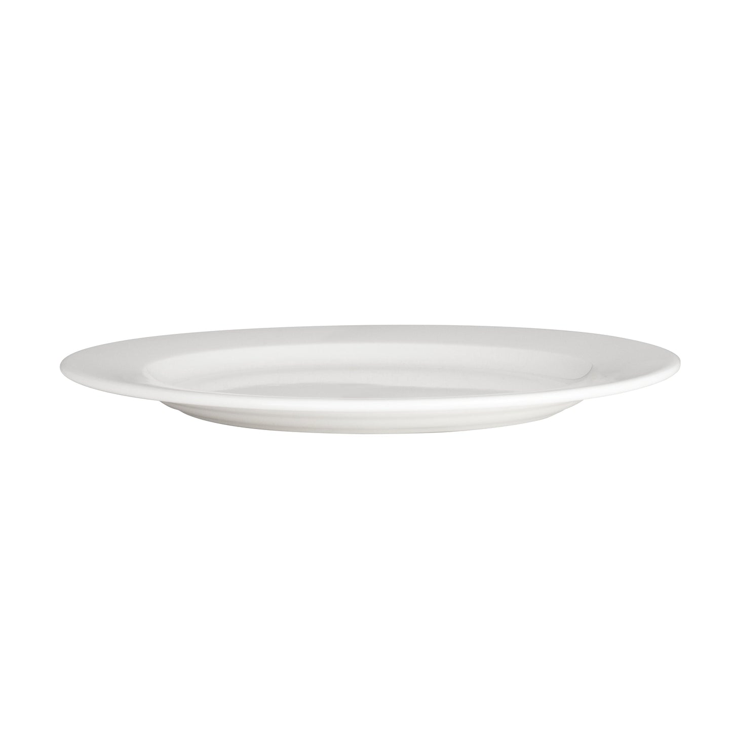 Steelite Monaco Vogue Flat Rim Plate, 10", White (24-pack) - 9001C302