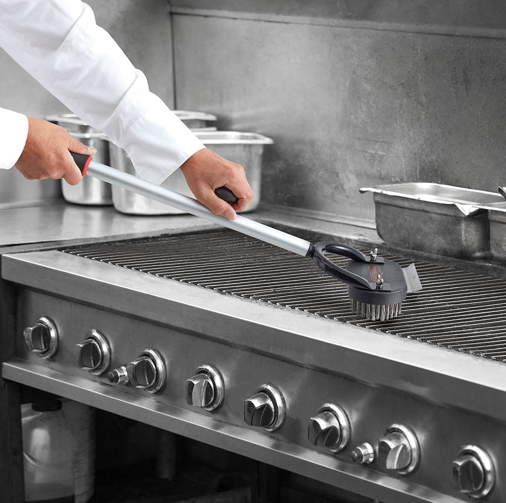 Chef Master Horseshoe Charbroiler Brush, 27" - 90242
