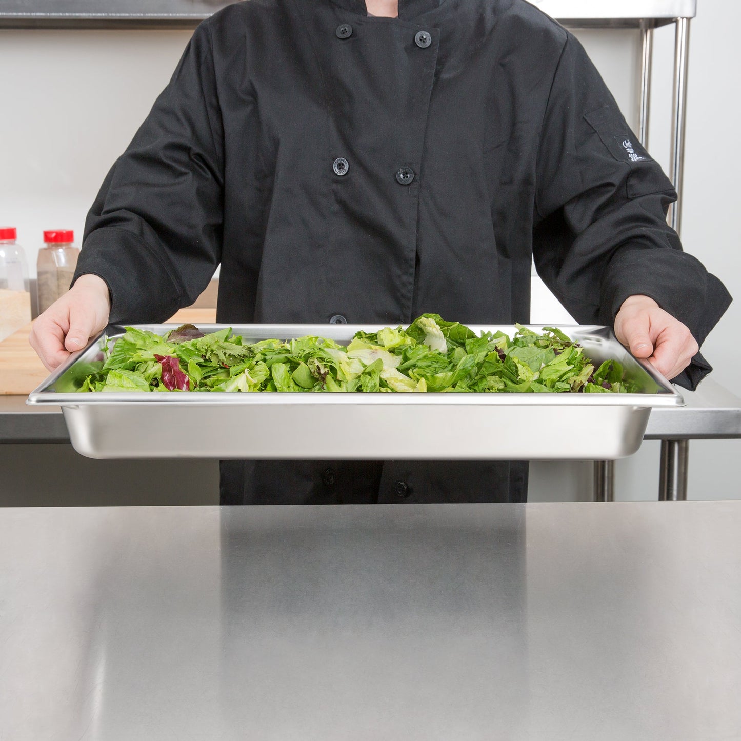 Vollrath Super Pan V Full Size Food Pan, 2.5" Deep, 22 Gauge Stainless Steel - 30022