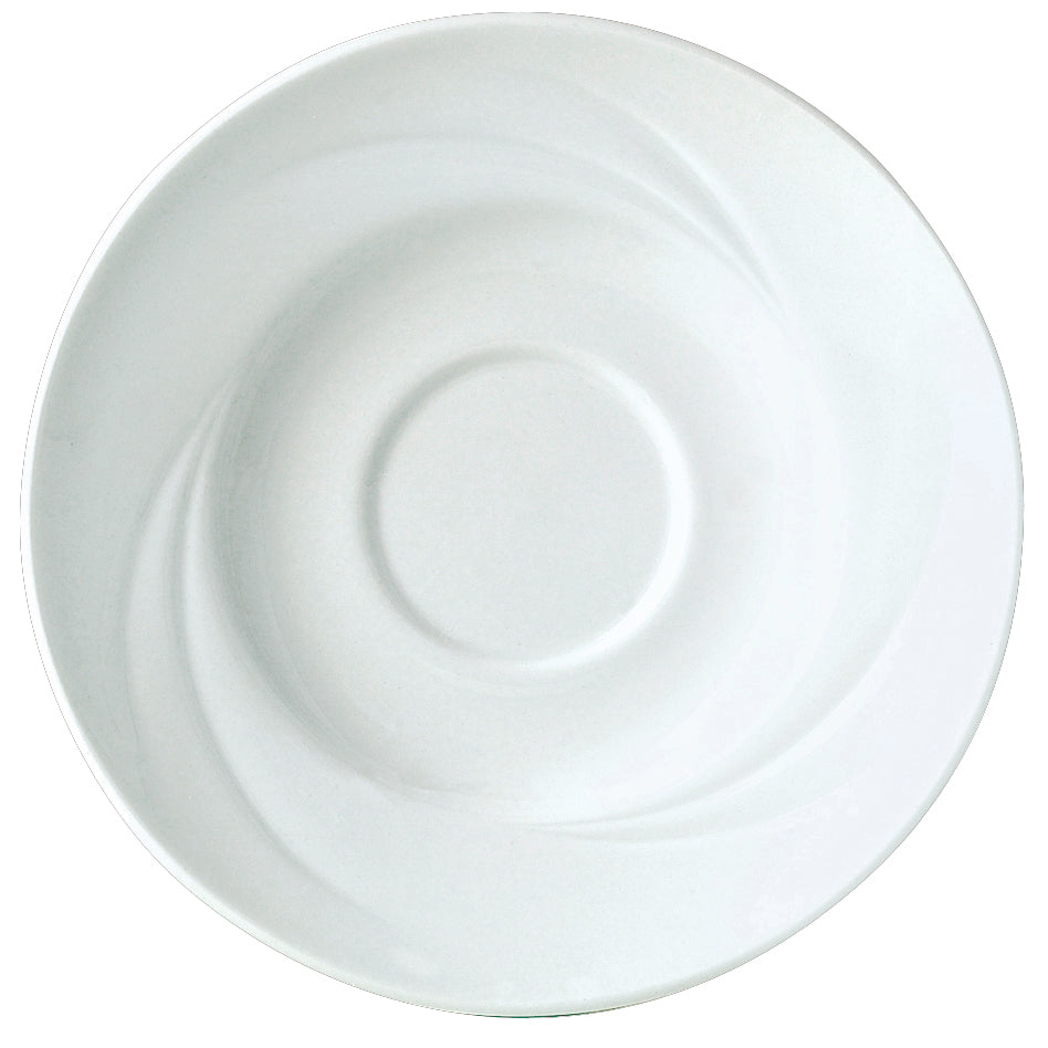 Steelite Alvo Saucer, Single Well, 6" (36-pack) - 9300C518