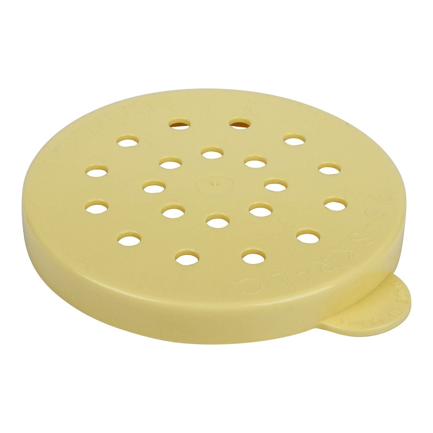 Cambro Camview Shaker/Dredger Lid, Coarse - Yellow Lid - 96SKRLC405