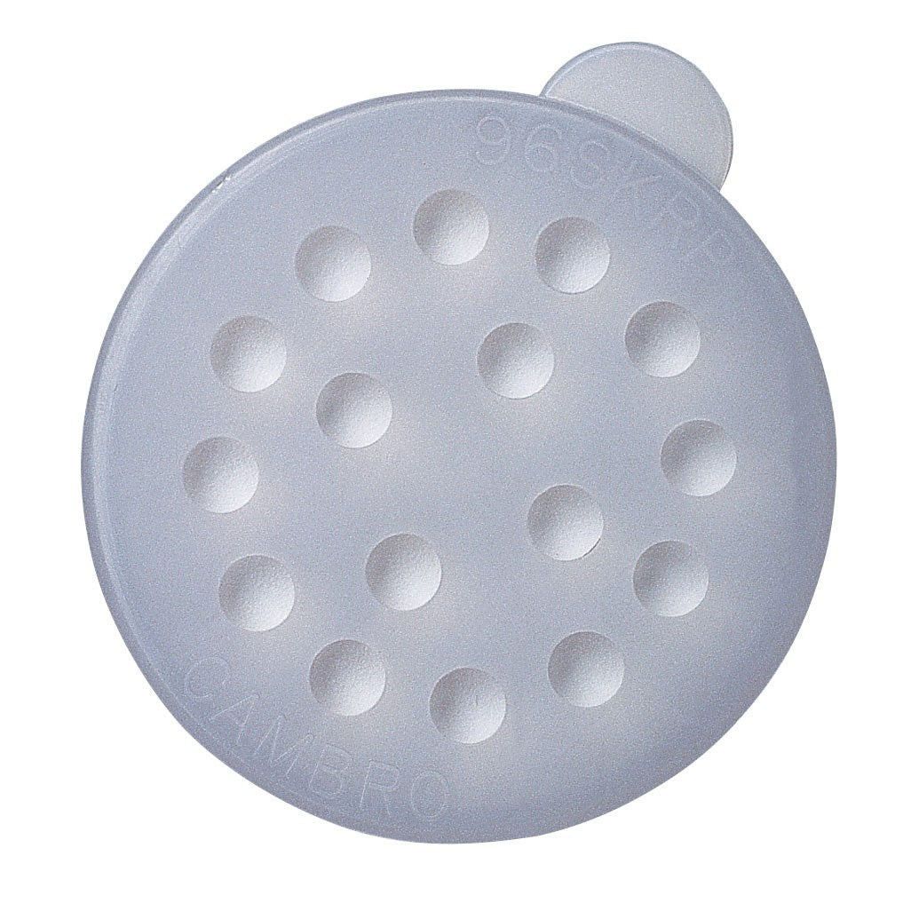 Cambro Camview Shaker/Dredger Lid, Coarse - Clear Lid - 96SKRLP148