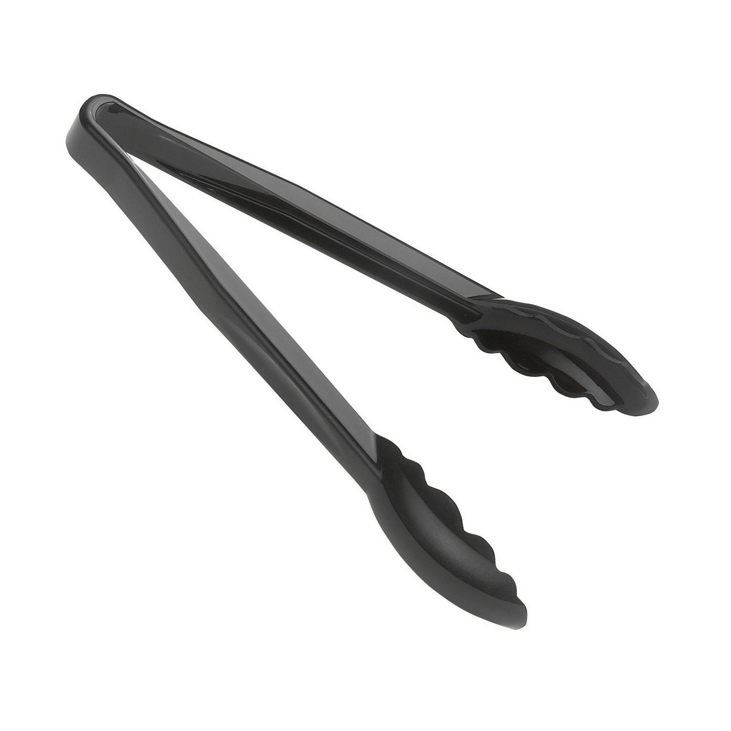 Cambro Camwear Scallop Grip Tongs, 9", Black - 9TGS110