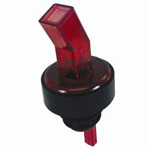 Spill-Stop Ban-M Screened Pourer with Black Collar, Red (12-pack) FINAL SALE, FINAL SALE - 313-03