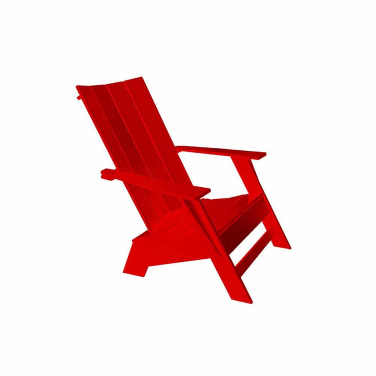 Beaver Springs | Chaise moderne Adirondack, rouge
