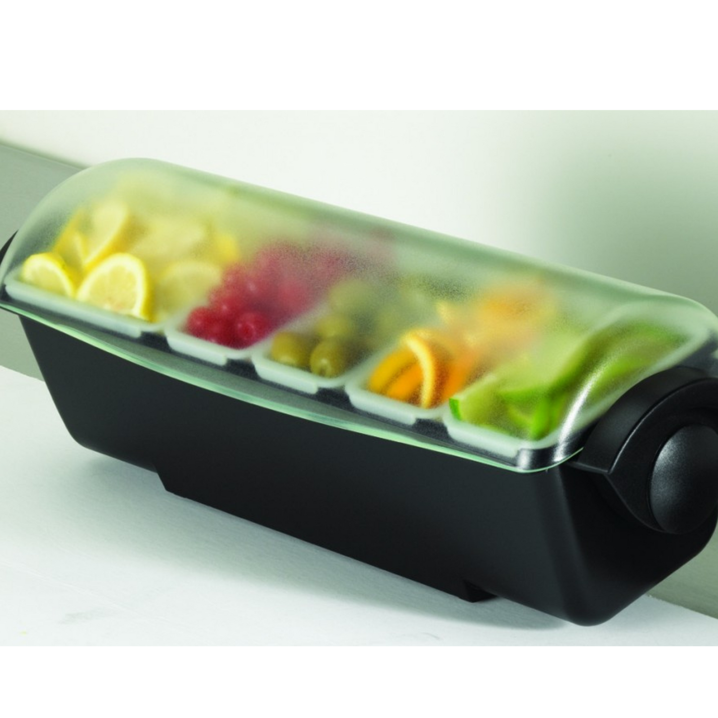 San Jamar | Centre de garniture Dome, 4 x 3 pt Plateaux