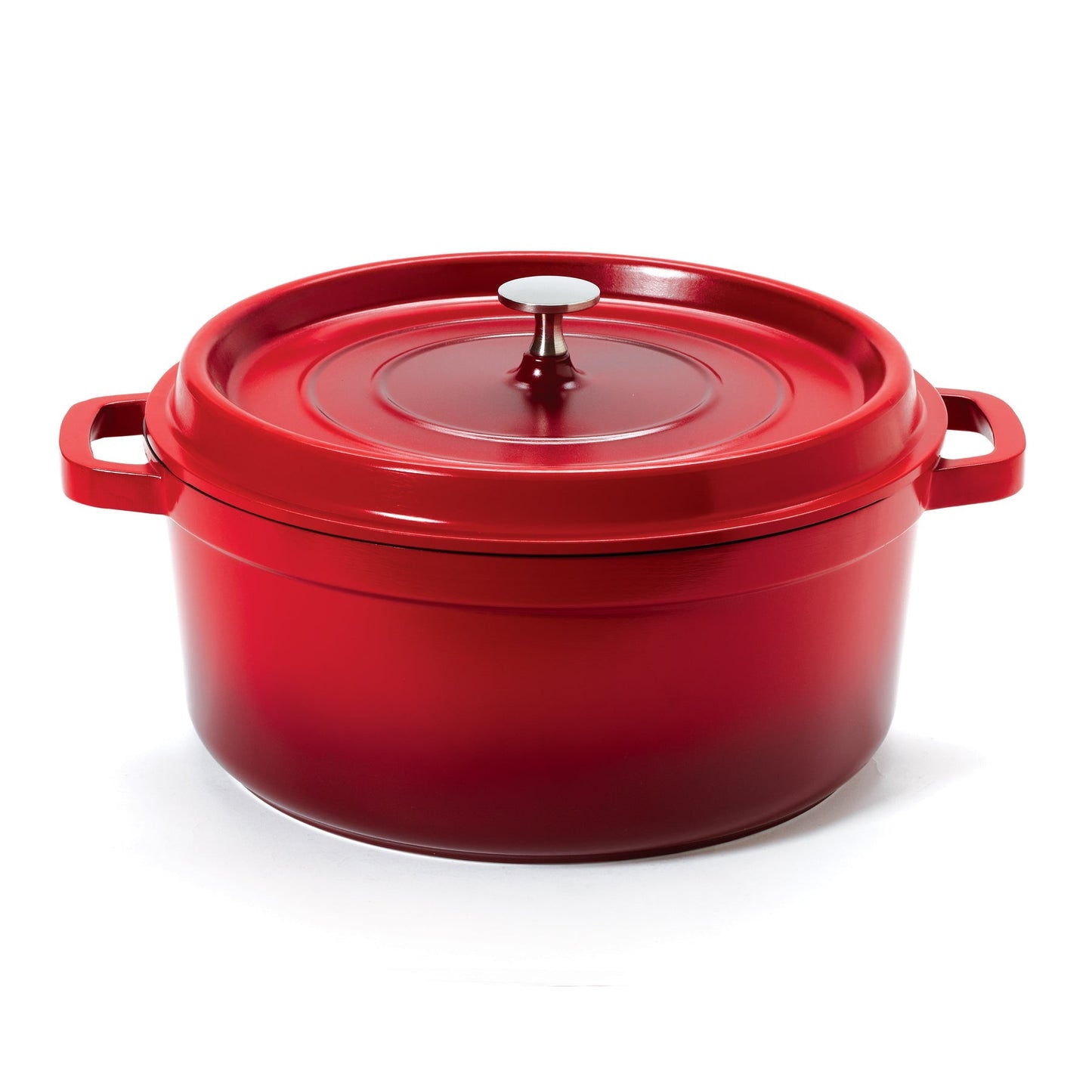 G.E.T. | Cocotte ronde Heiss, 6,5 pintes, fonte d’aluminium, rouge