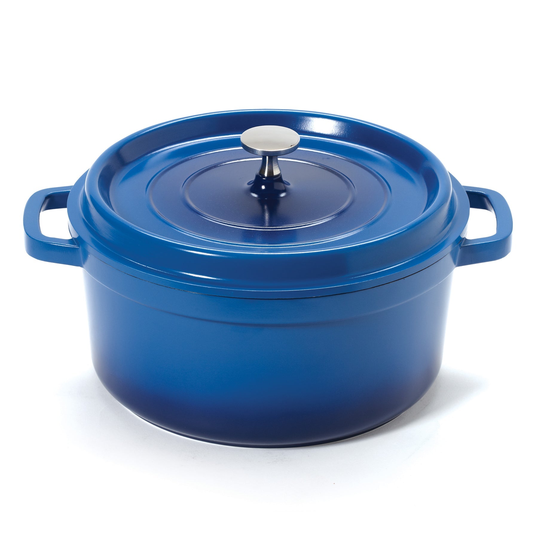 Heiss Dutch Oven 2,5 Quart Aus Aluminiumguss – Ofenfest, Spülmaschinengeeignet, Blau