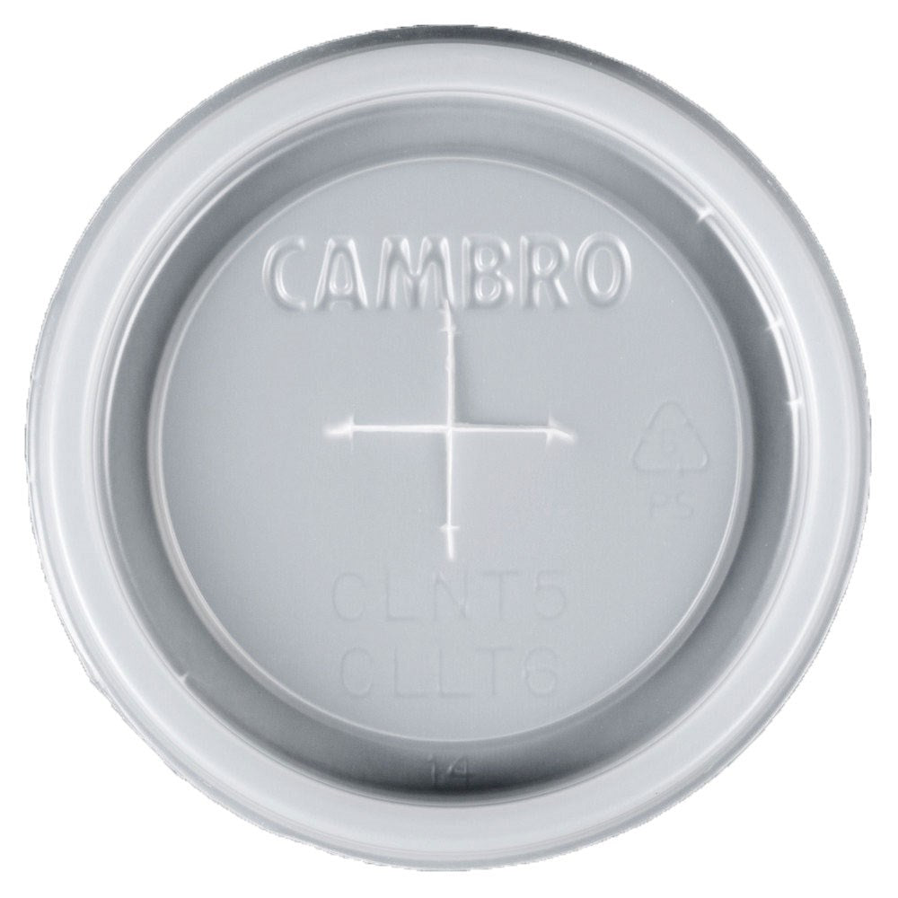 Cambro | CamLids Newport Tumbler Disposable Lid, 6.4 oz, Translucent (1500-pack) - ChefEquipment.com